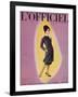 L'Officiel, September 1959 - Robe de Christian Dior en Grizki de Lesur-Philippe Pottier-Framed Art Print