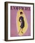 L'Officiel, September 1959 - Robe de Christian Dior en Grizki de Lesur-Philippe Pottier-Framed Art Print