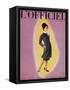 L'Officiel, September 1959 - Robe de Christian Dior en Grizki de Lesur-Philippe Pottier-Framed Stretched Canvas