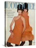 L'Officiel, September 1966 - Manteau et Robe de Pierre Cardin-Guégan-Stretched Canvas