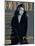L'Officiel, September 1993 - Magalie dans une Longue Robe Noire d'Yves Saint Laurent-Francesco Scavullo-Mounted Art Print