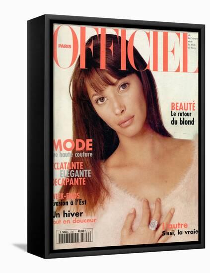 L'Officiel, September 1994 - Christy Turlington-Francesco Scavullo-Framed Stretched Canvas