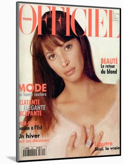 L'Officiel, September 1994 - Christy Turlington-Francesco Scavullo-Mounted Art Print