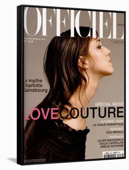 L'Officiel, September 2001 - Charlotte Gainsbourg-Christophe Kutner-Framed Stretched Canvas