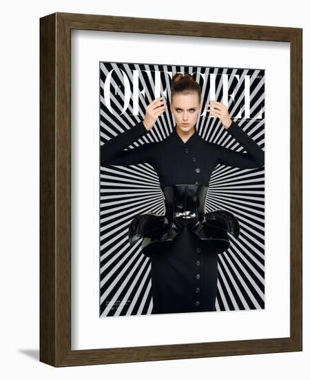 L'Officiel, September 2008 - Zuzana-Harri Peccinotti-Framed Art Print