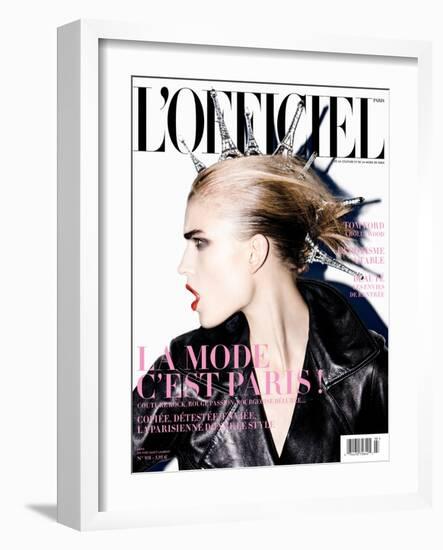 L'Officiel, September 2009 - Jana-Enrique Badulescu-Framed Art Print