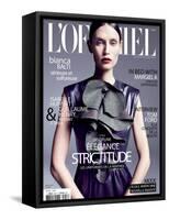 L'Officiel, September 2011 - Bianca Balti-Marcin Tyszka-Framed Stretched Canvas