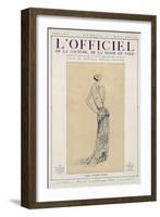 L'Officiel, September-October 1923 - Création Jeanne Lanvin-Jeanne Lanvin-Framed Art Print