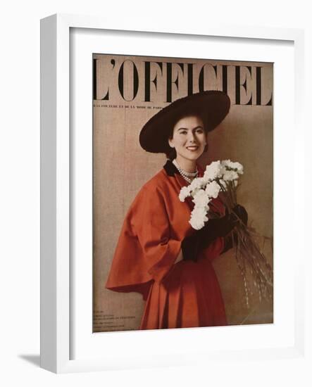 L'Officiel, Special Issue - Ensemble de Christian Dior-Philippe Pottier-Framed Art Print