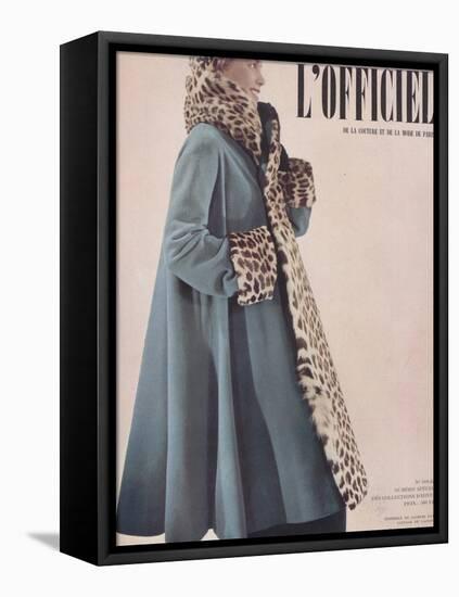 L'Officiel, Special Issue - Ensemble de Jacques Fai Lainage de Lajoin-Philippe Pottier-Framed Stretched Canvas