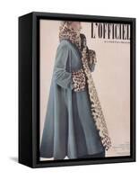 L'Officiel, Special Issue - Ensemble de Jacques Fai Lainage de Lajoin-Philippe Pottier-Framed Stretched Canvas