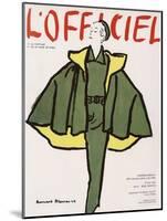 L'Officiel, Winter Special Issue - Ensemble de Robert Piguet, Tissu Lesur-Bernard Blossac-Mounted Art Print