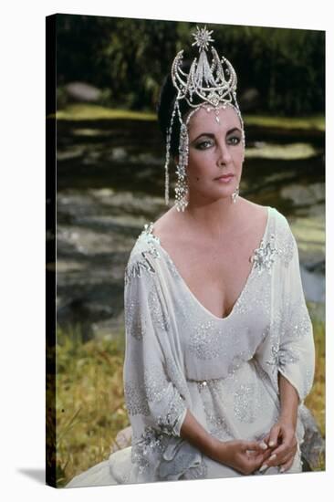 L'oiseau Bleu THE BLUE BIRD by George Cukor with Elizabeth Taylor, 1976 (photo)-null-Stretched Canvas