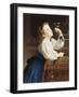 L'Oiseau Cheri, 1867-William Adolphe Bouguereau-Framed Premium Giclee Print