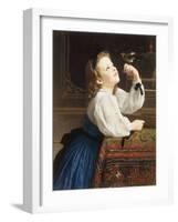 L'Oiseau Cheri, 1867-William Adolphe Bouguereau-Framed Giclee Print