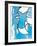 L'Oiseaux Bleu et Gris-Georges Braque-Framed Art Print