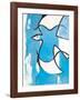 L'Oiseaux Bleu et Gris-Georges Braque-Framed Art Print