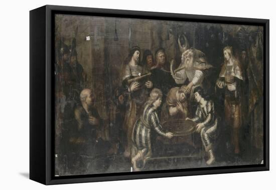 L'Onction de Salomon-Cornelis de Vos-Framed Stretched Canvas