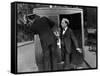 L'Operateur The Cameraman by EdwardSedgwick with Buster Keaton, 1928 Film muet --- Silent movie (b/-null-Framed Stretched Canvas