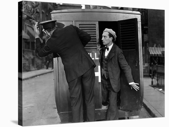 L'Operateur The Cameraman by EdwardSedgwick with Buster Keaton, 1928 Film muet --- Silent movie (b/-null-Stretched Canvas