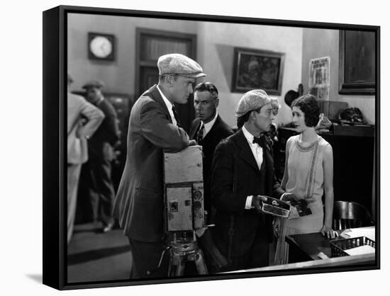 L'Operateur The Cameraman by EdwardSedgwick with Harold Goodw Buster Keaton and Marceline Day, 1928-null-Framed Stretched Canvas