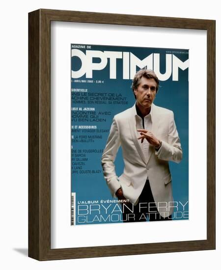 L'Optimum, April-May 2002 - Bryan Ferry Est Habillé en Gucci, Montre Polex-Benoit Peverelli-Framed Art Print