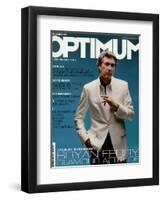 L'Optimum, April-May 2002 - Bryan Ferry Est Habillé en Gucci, Montre Polex-Benoit Peverelli-Framed Art Print