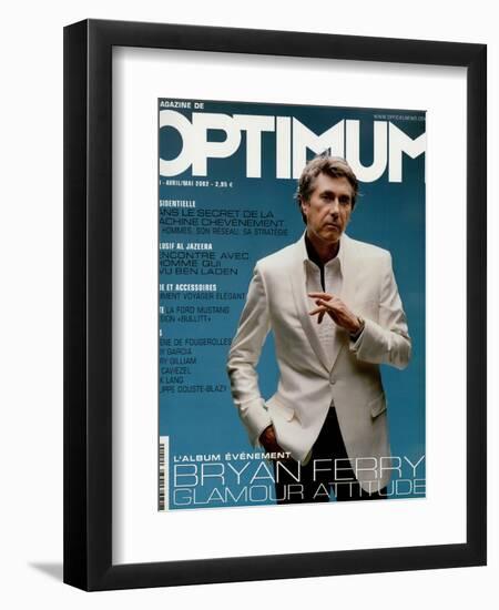 L'Optimum, April-May 2002 - Bryan Ferry Est Habillé en Gucci, Montre Polex-Benoit Peverelli-Framed Art Print