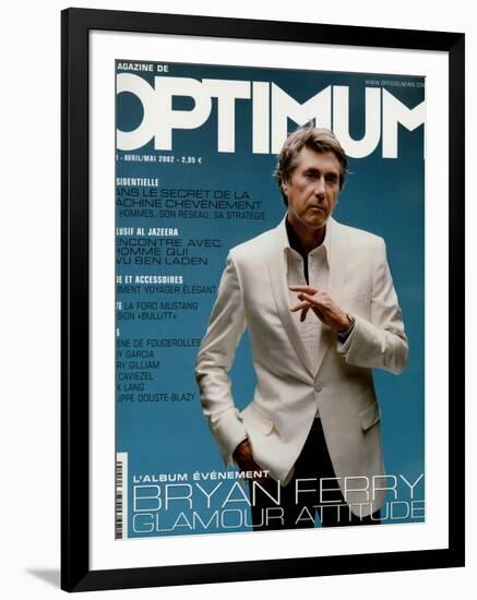 L'Optimum, April-May 2002 - Bryan Ferry Est Habillé en Gucci, Montre Polex-Benoit Peverelli-Framed Art Print