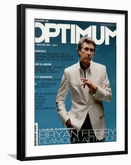 L'Optimum, April-May 2002 - Bryan Ferry Est Habillé en Gucci, Montre Polex-Benoit Peverelli-Framed Art Print