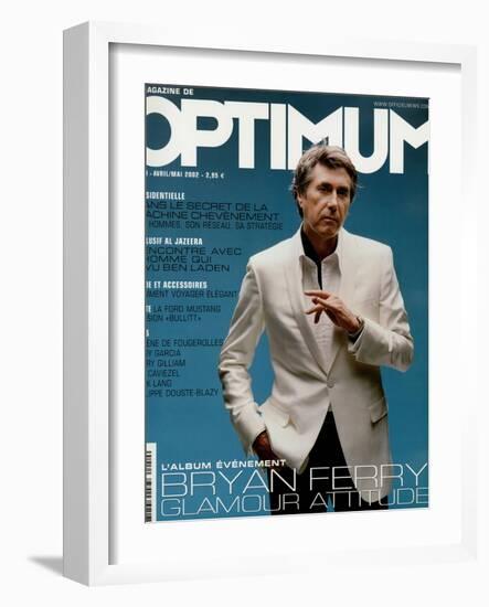 L'Optimum, April-May 2002 - Bryan Ferry Est Habillé en Gucci, Montre Polex-Benoit Peverelli-Framed Art Print