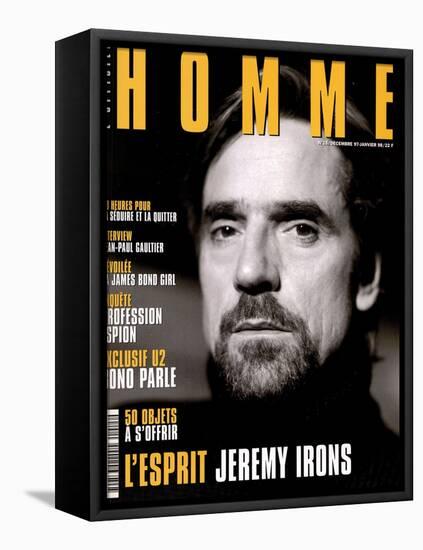 L'Optimum, December 1997-January 1998 - Jeremy Irons-Karl Dickenson-Framed Stretched Canvas