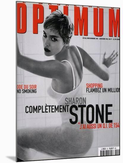 L'Optimum, December 1998-January 1999 - Sharon Stone-Herb Ritts Visages-Mounted Art Print