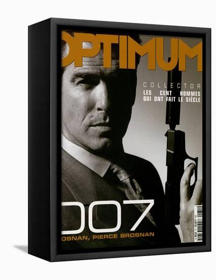 L'Optimum, December 1999-January 2000 - Pierce Brosnan-null-Framed Stretched Canvas