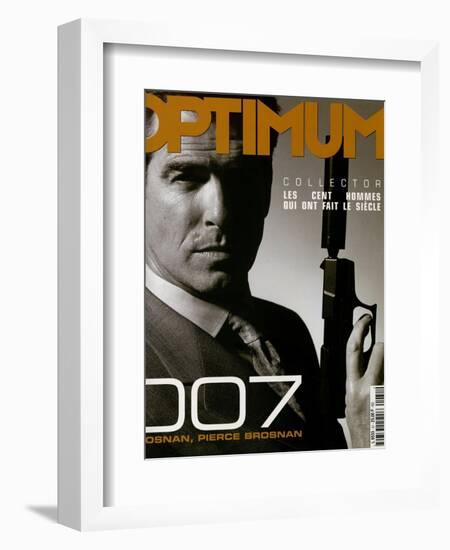 L'Optimum, December 1999-January 2000 - Pierce Brosnan-null-Framed Art Print