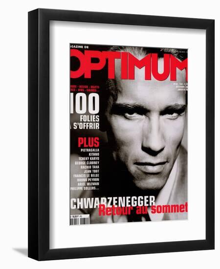 L'Optimum, December 2000-January 2000 - Arnold Schwarzenegger-John Stoddart-Framed Art Print