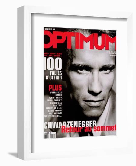 L'Optimum, December 2000-January 2000 - Arnold Schwarzenegger-John Stoddart-Framed Art Print