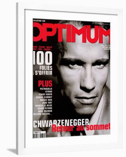 L'Optimum, December 2000-January 2000 - Arnold Schwarzenegger-John Stoddart-Framed Art Print