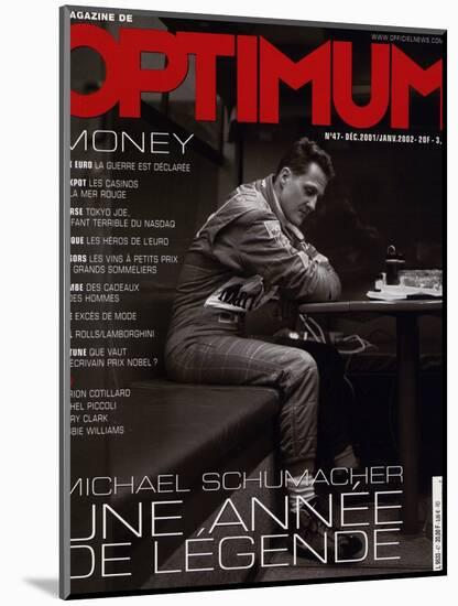 L'Optimum, December 2001-January 2002 - Michael Schumacher-Peter Marlow-Mounted Art Print