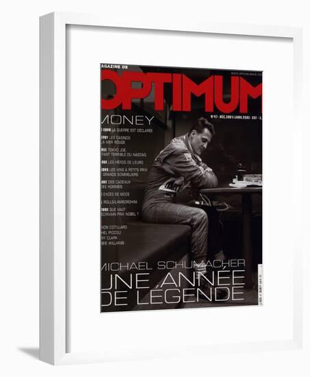 L'Optimum, December 2001-January 2002 - Michael Schumacher-Peter Marlow-Framed Art Print