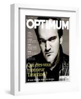 L'Optimum, December 2003-January 2004 - Quentin Tarantino Habillé Par Lv-Patrick Swirc-Framed Art Print