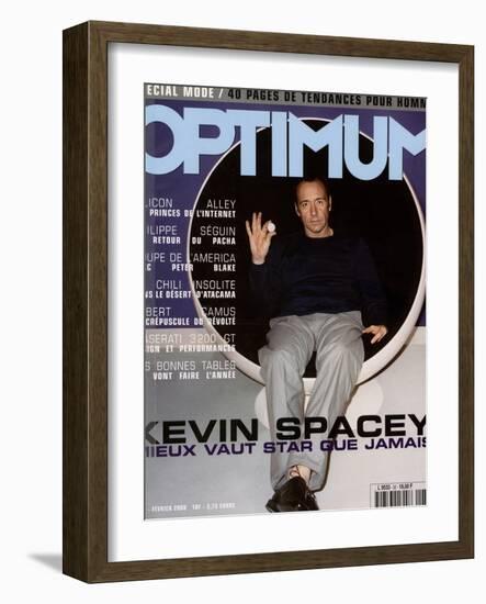 L'Optimum, February 2000 - Kevin Spacey Habillé en Prada-Richard Wright-Framed Art Print