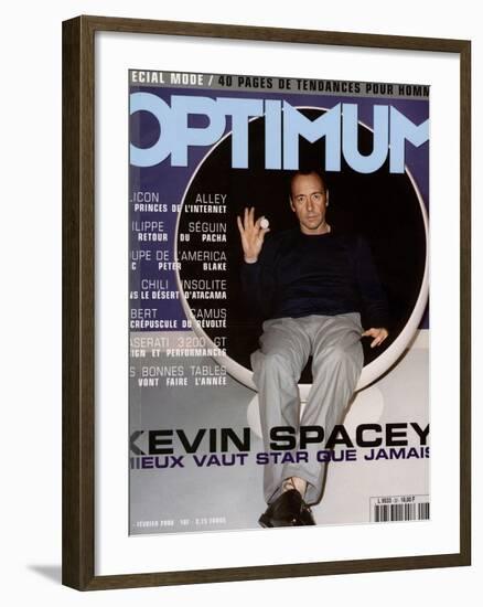 L'Optimum, February 2000 - Kevin Spacey Habillé en Prada-Richard Wright-Framed Art Print