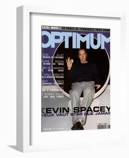 L'Optimum, February 2000 - Kevin Spacey Habillé en Prada-Richard Wright-Framed Art Print