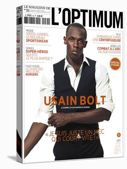 L'Optimum, July-August 2011 - Usain Bolt-Ralph Mecke-Stretched Canvas