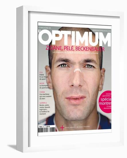 L'Optimum, June 2006 - Zinédine Zidane-Martin Schoeller-Framed Art Print