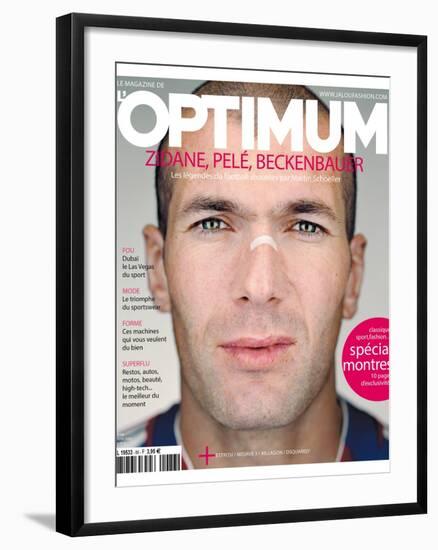 L'Optimum, June 2006 - Zinédine Zidane-Martin Schoeller-Framed Art Print