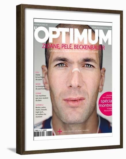 L'Optimum, June 2006 - Zinédine Zidane-Martin Schoeller-Framed Art Print