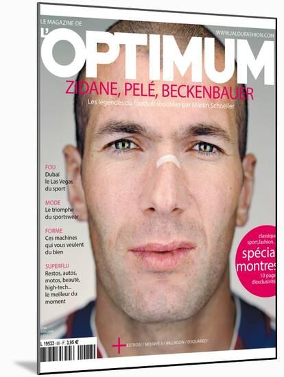 L'Optimum, June 2006 - Zinédine Zidane-Martin Schoeller-Mounted Art Print