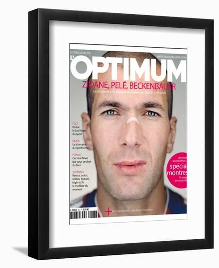 L'Optimum, June 2006 - Zinédine Zidane-Martin Schoeller-Framed Art Print